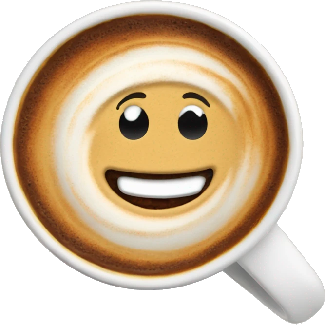 Cornetto nel capuccino emoji