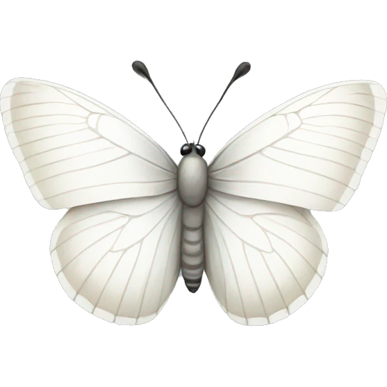 White butterfly emoji