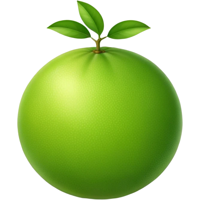 green grapefruit emoji