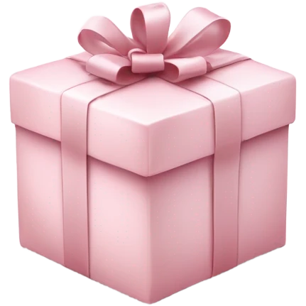 Light pink Christmas gifts under a white Christmas tree  emoji