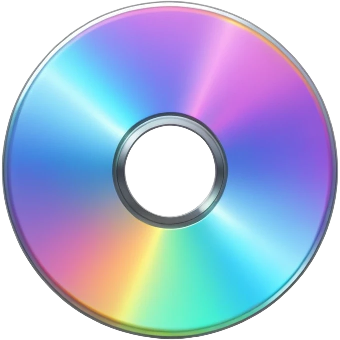 светящийся CD-диск, no background emoji