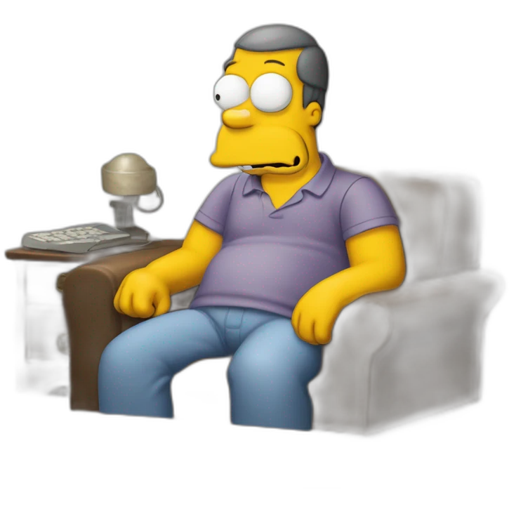 Homer Simpson Qui rigole emoji