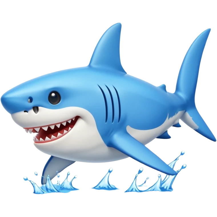 Tralalero tralala shark with blue shoes emoji