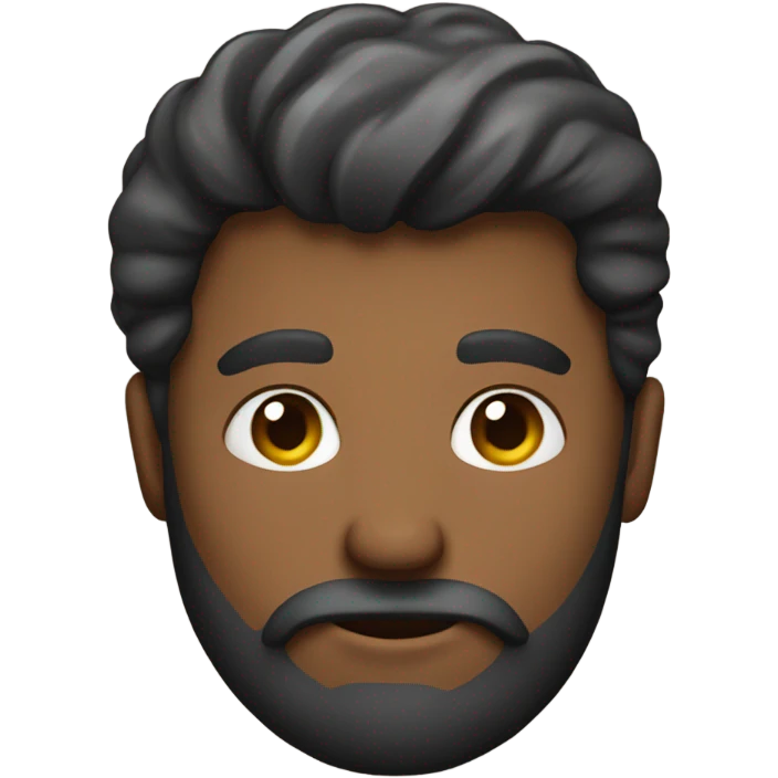 Same bearded man holding a heart emoji