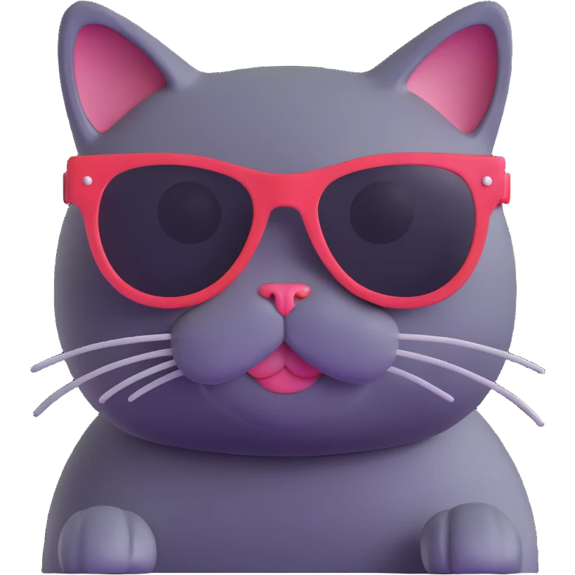 cat wearing sunglasses emoji