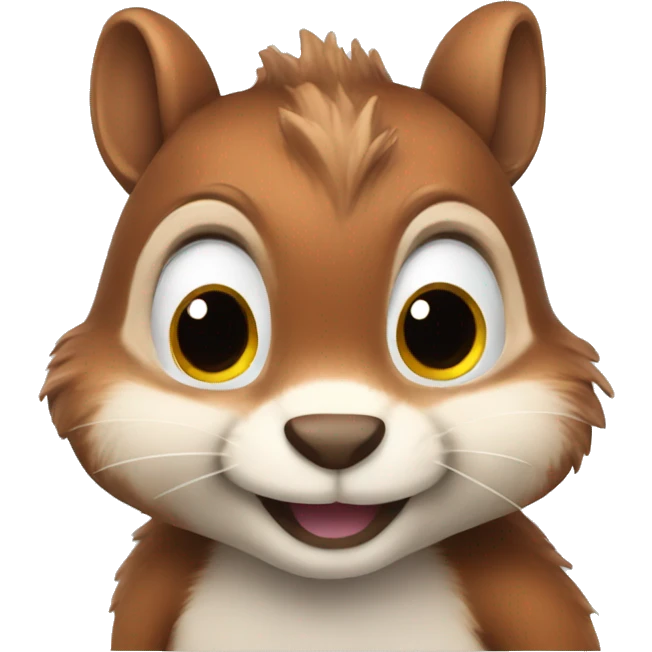 Cute squirrel emoji