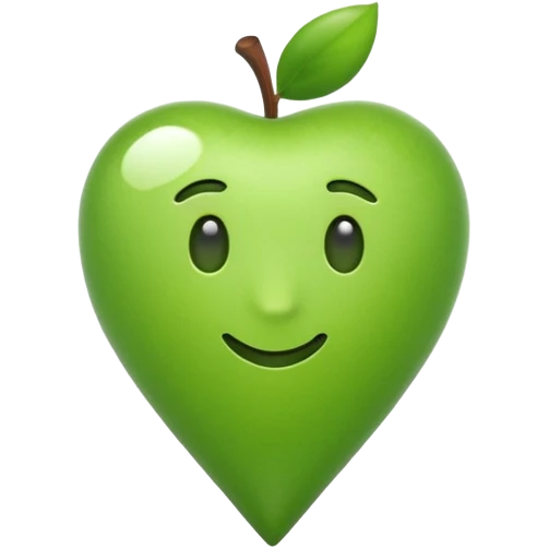 location pin emoji in green color palette, apple emoji style, no text, just the symbol emoji