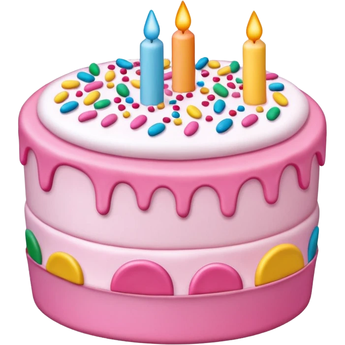pink cake emoji