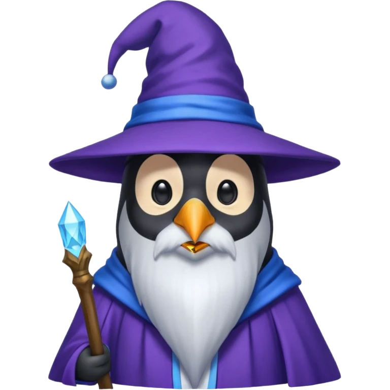 Penguin Wizard emoji