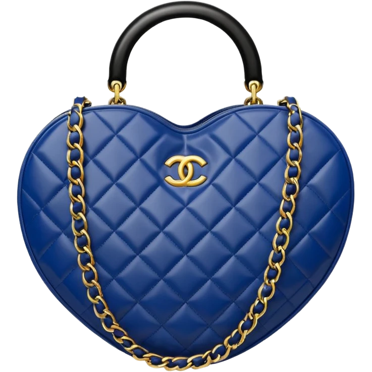 chanel heart shape bag white color bag emoji