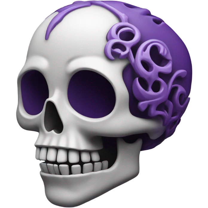 skull purple emoji