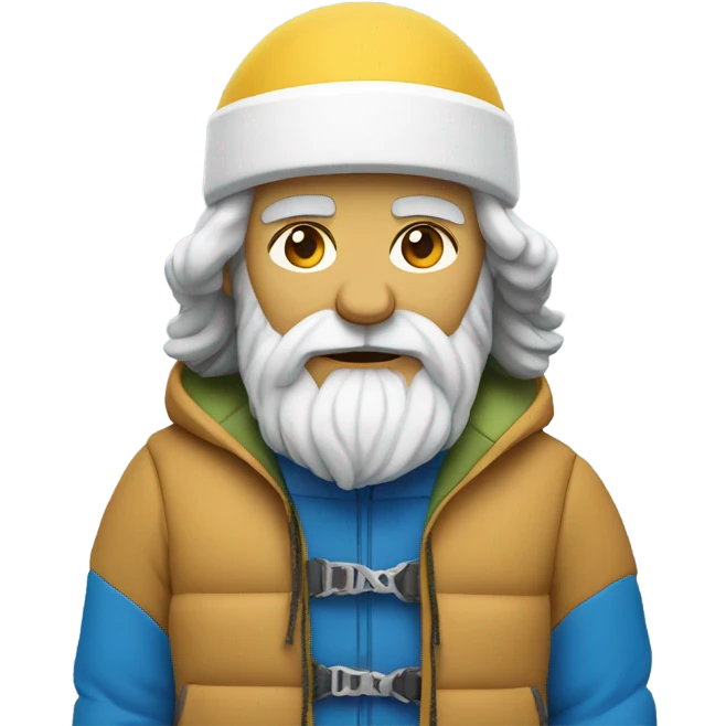 socrates on mountain skis emoji