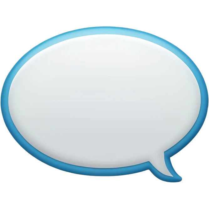 a oval speechbubble emoji