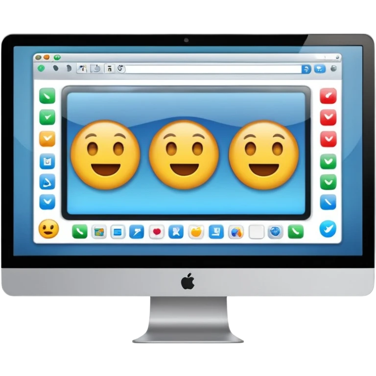 software window open on a computer monitor, simple, clear, no text emoji