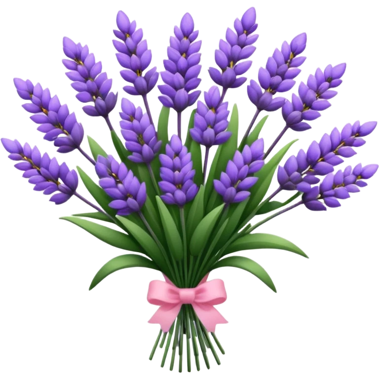 A beautiful bouquet of lavender and pink flowers emoji