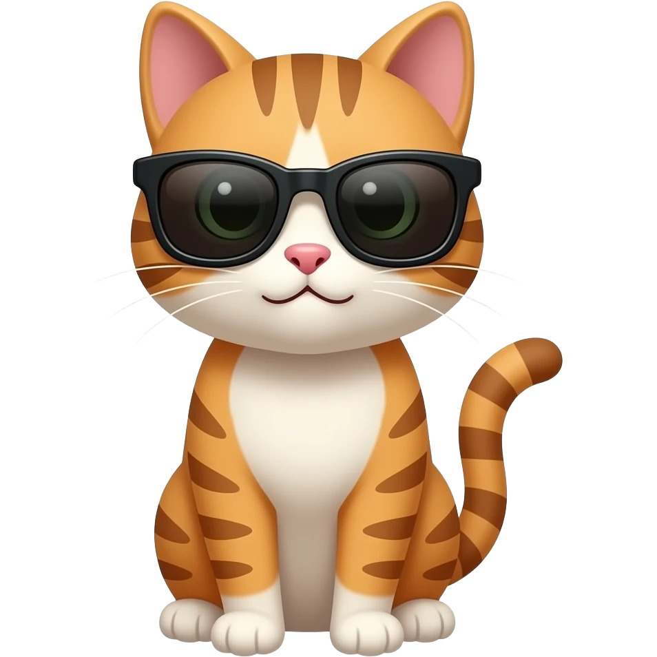 Cat wearing sunglasses emoji