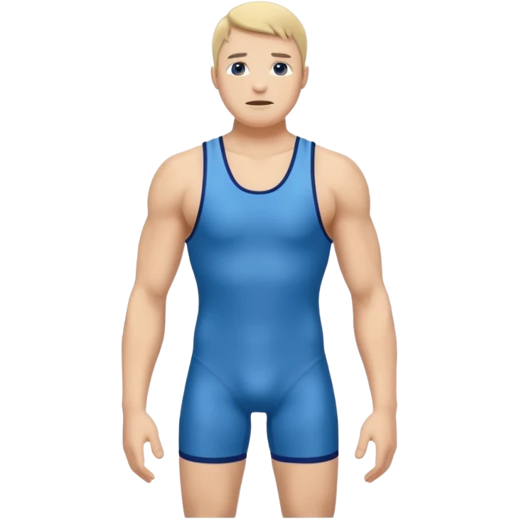 blue wrestling singlet emoji