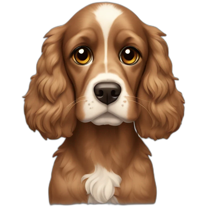 brown cocker spaniel pilot emoji