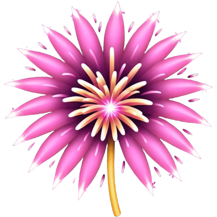 firework pink emoji