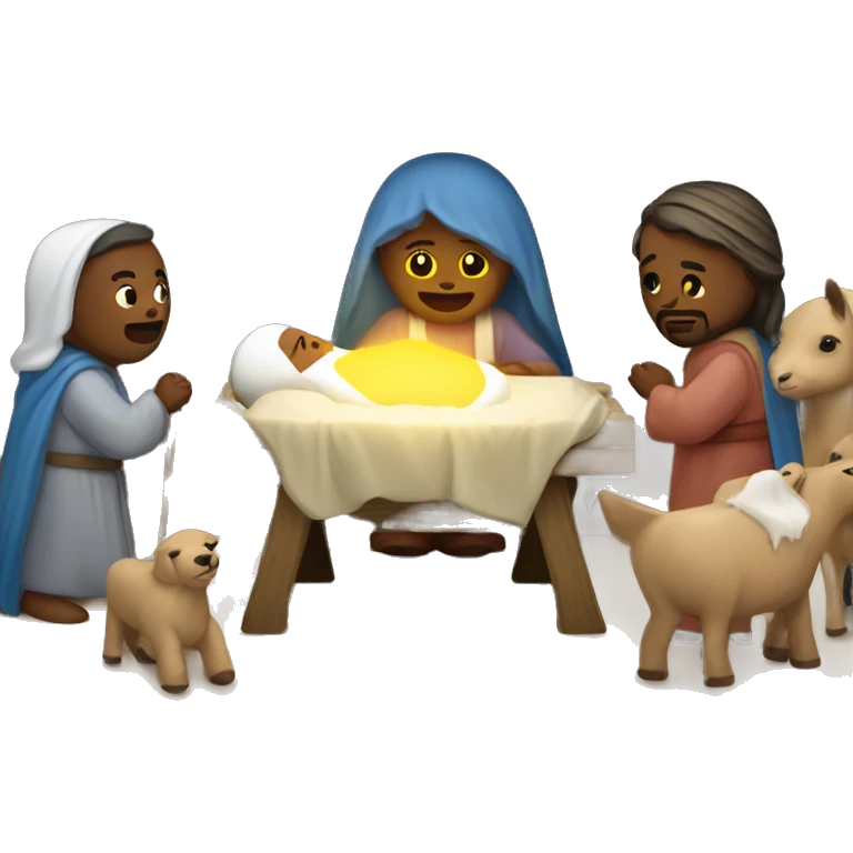 Nativity scene emoji