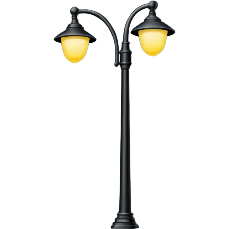 modern streetlights, US emoji
