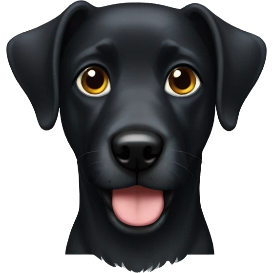 Black dog emoji