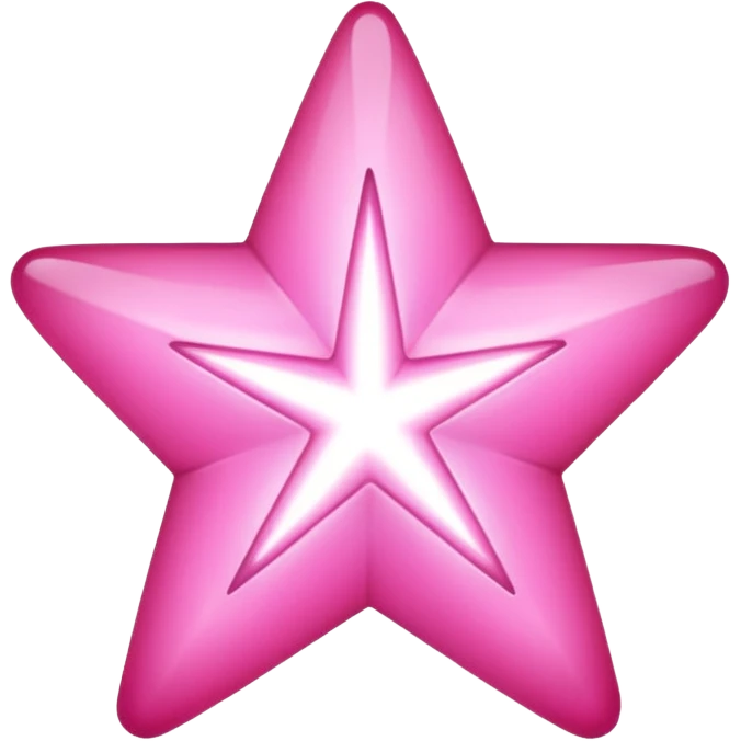 Pink star emoji