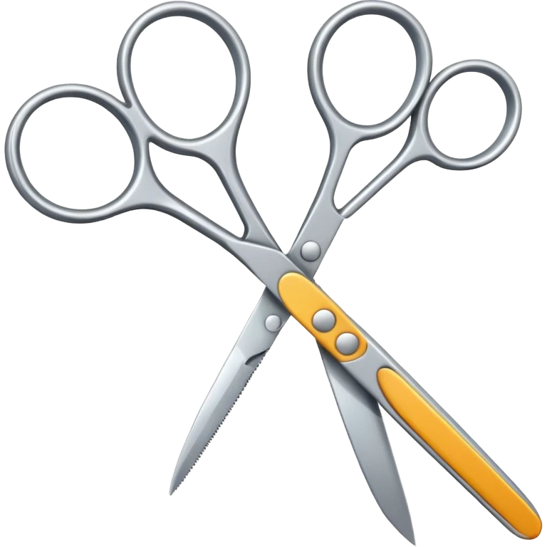 two scissors scissoring emoji