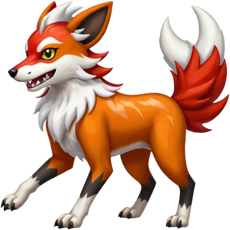 Lycanroc-Houndoom-Mightyena-fusion emoji