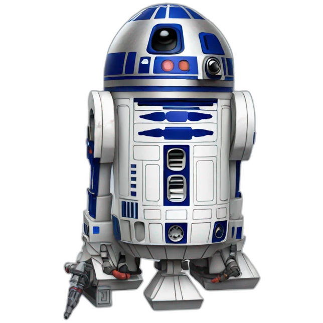 r2d2 with a lightsaber emoji