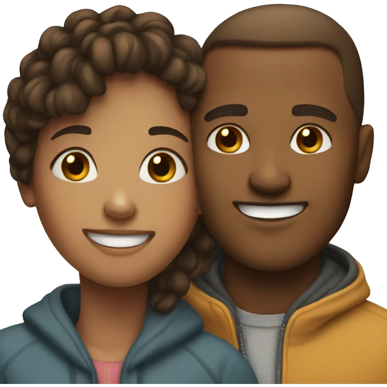 smiling couple emoji