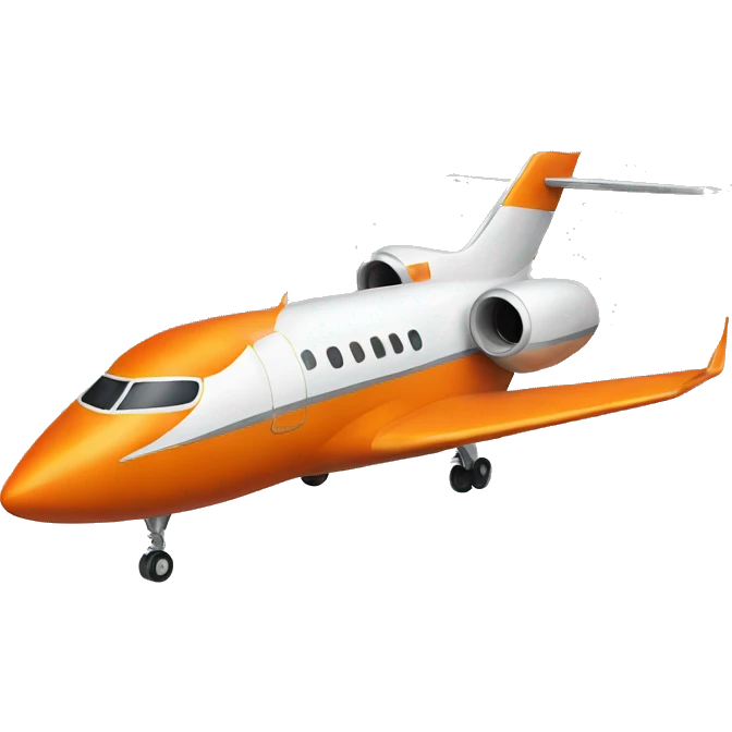 orange jet emoji