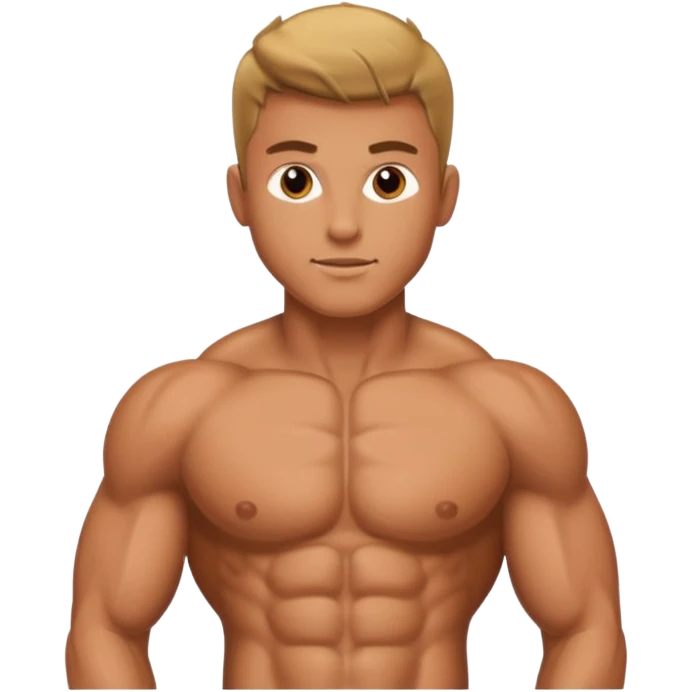 muscular male core abs emoji