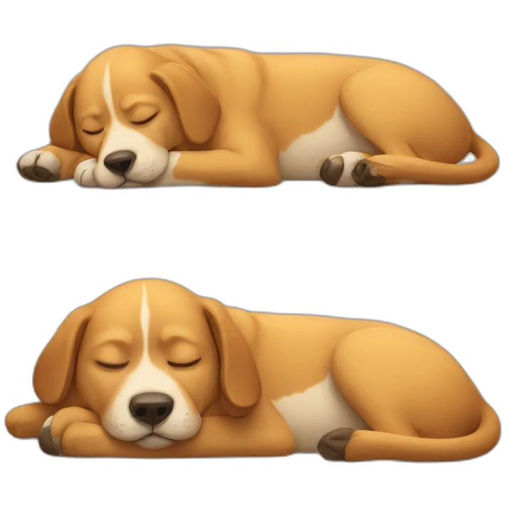 Dog sleeping  emoji