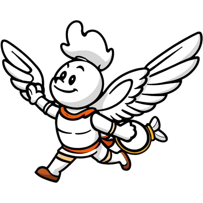 Asterix with wings emoji