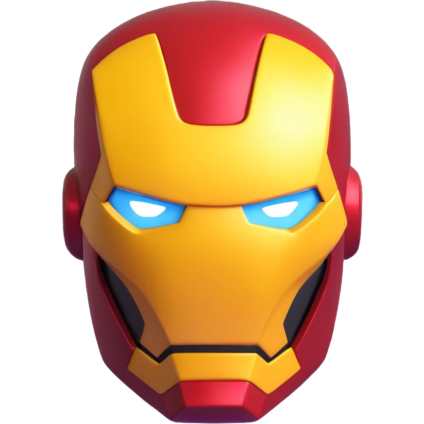 Iron Man superhero mask emoji