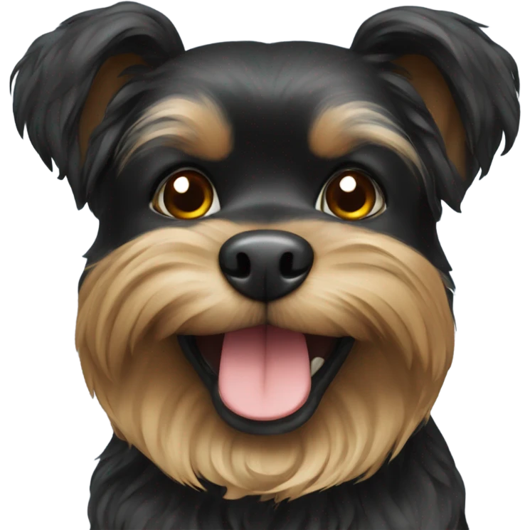 Black Russian toy dog breed  emoji