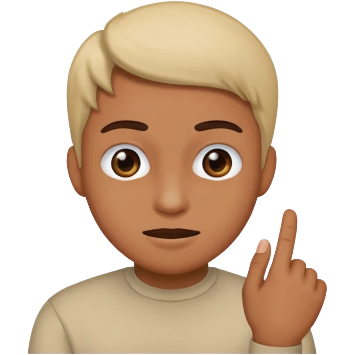 Make a person doing the 67 meme emoji