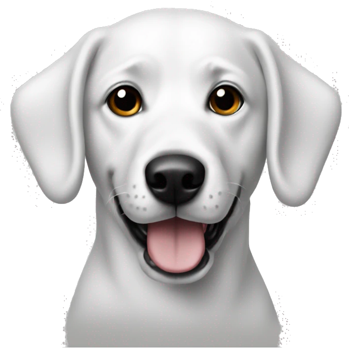 Dog sharpie white emoji