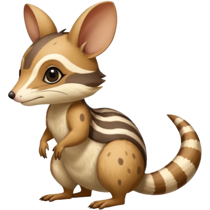 Numbat-Bilby-Quoll-Furret-Fakémon-furry-fursona-creature (full body) emoji