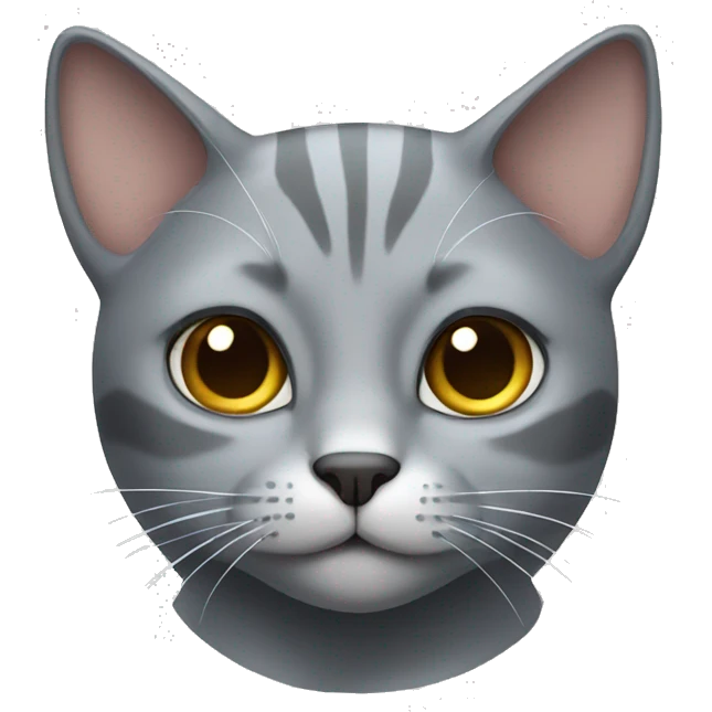 Grey cat  emoji