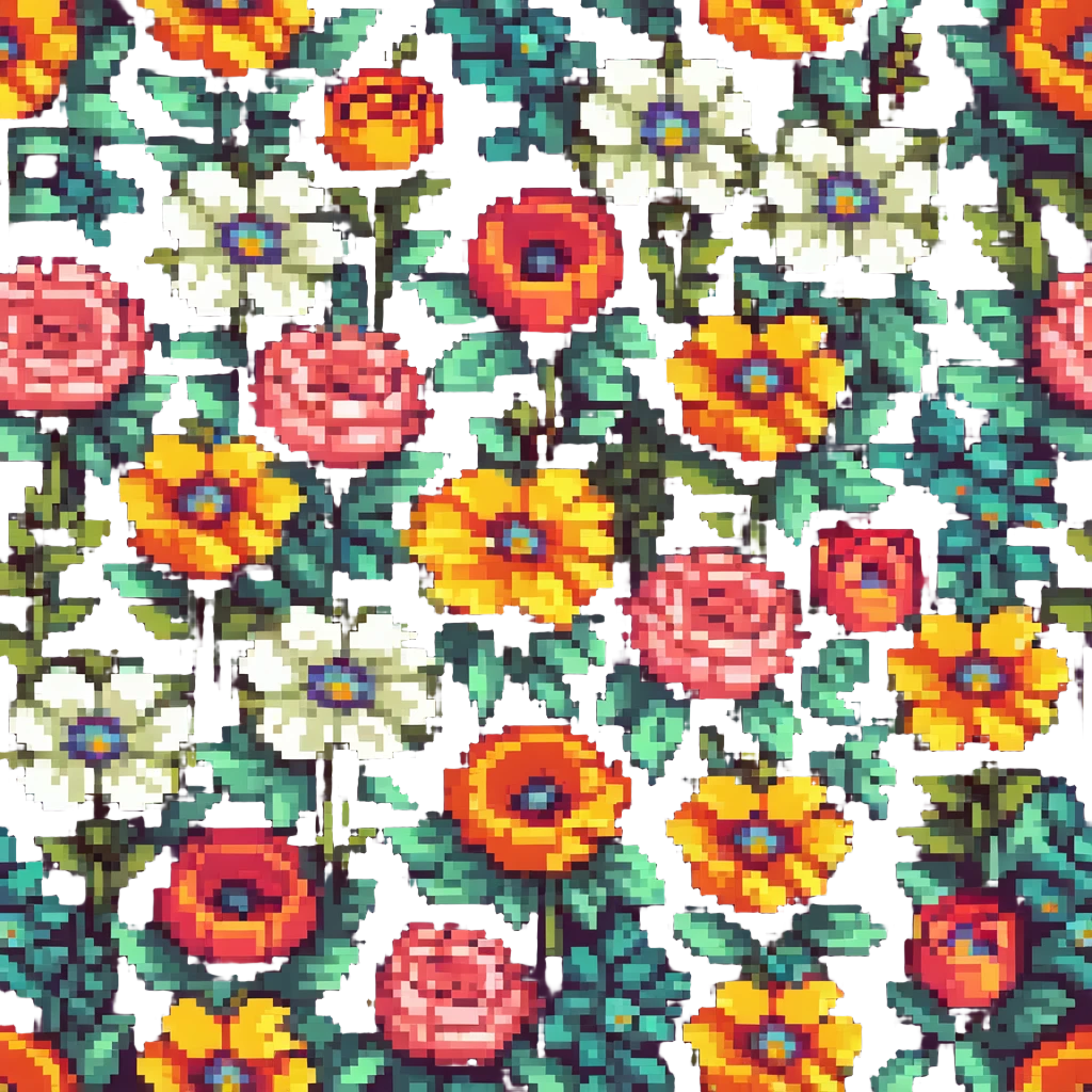 A bright floral bouquet, vibrant colors emoji