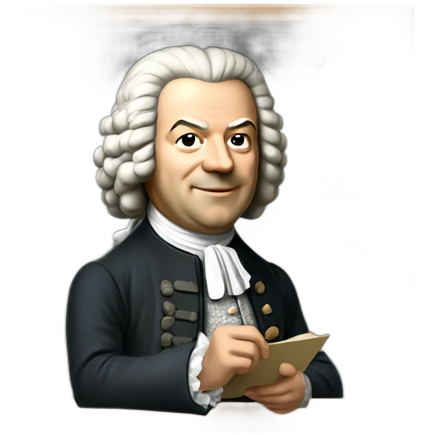 Johann Bach teaching chalkboard emoji