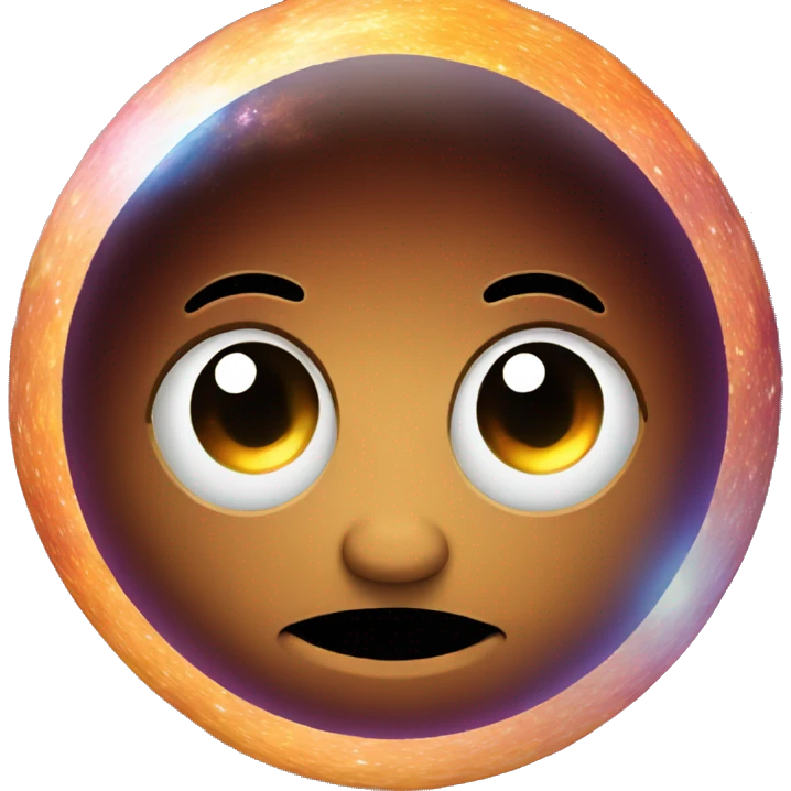 Galaxy with stars and fire emoji