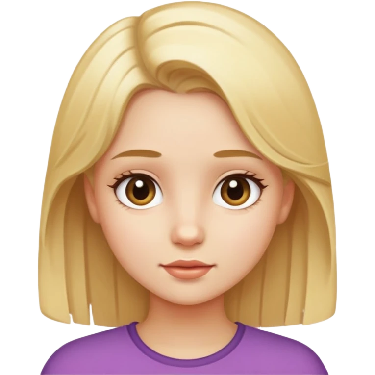 Girl with blond hair emoji