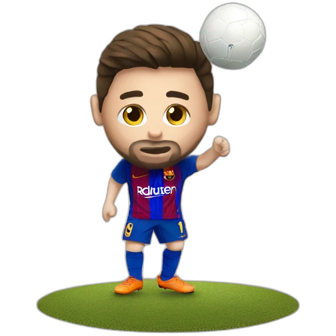 Messi entretien son ballon d'or emoji