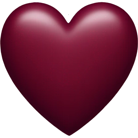 Burgundy heart emoji