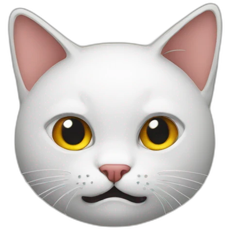 Panic cat emoji