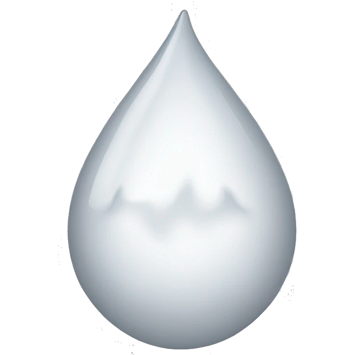 White drop emoji