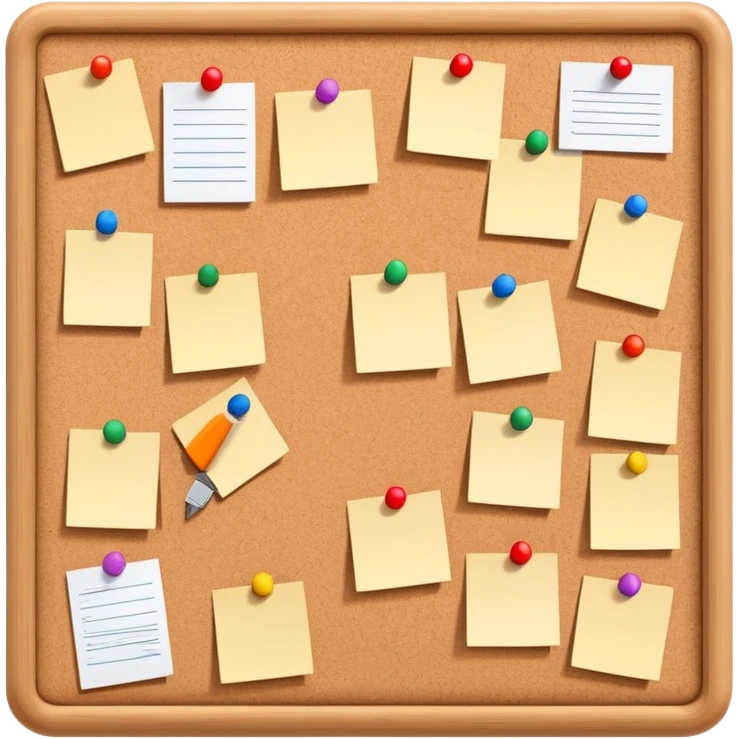 Pin board  emoji